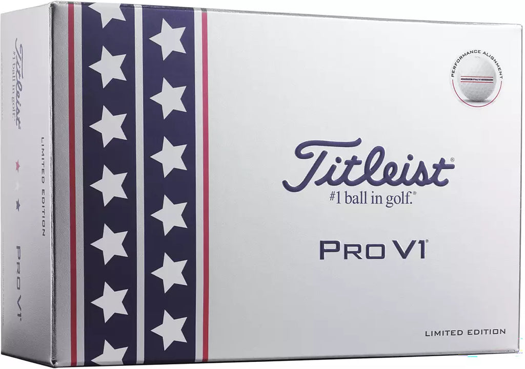 Titleist Limited Edition Pro V1 USA Performance Alignment Golf Balls
