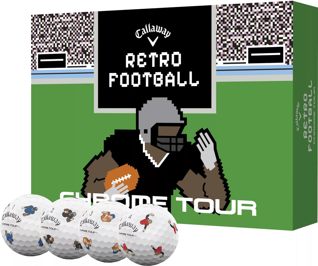 Callaway Chrome Tour Retro Football Truvis Golf Balls