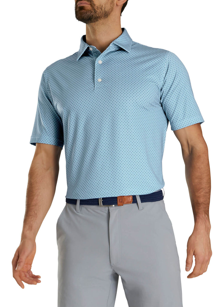 Footjoy Mens Dot Geo Print Polo