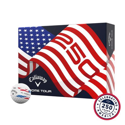 Callaway Chrome Tour USA Stripe Golf Balls