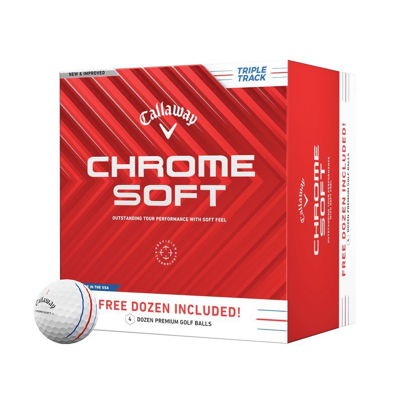 Callaway Chrome Soft Triple Track 4 Dozen Golf Balls 2024