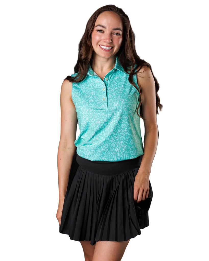 Sunday Swagger Sailin' Womens Polo