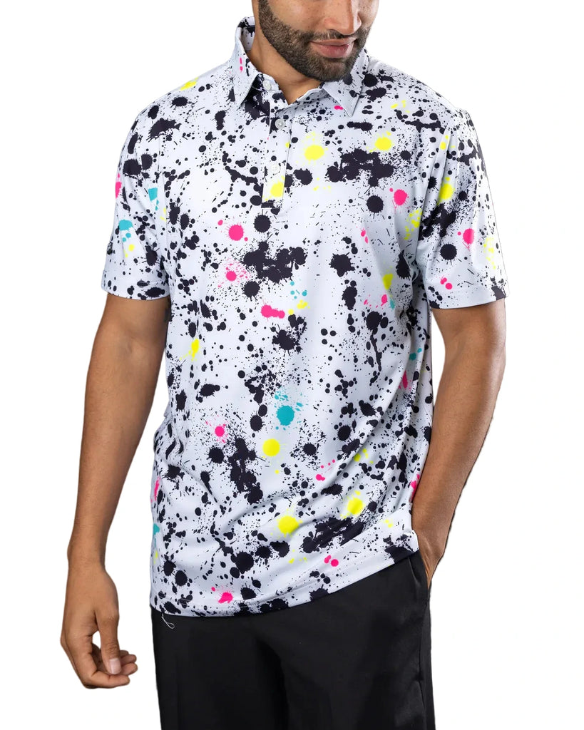 Sunday Swagger Splatter Polo